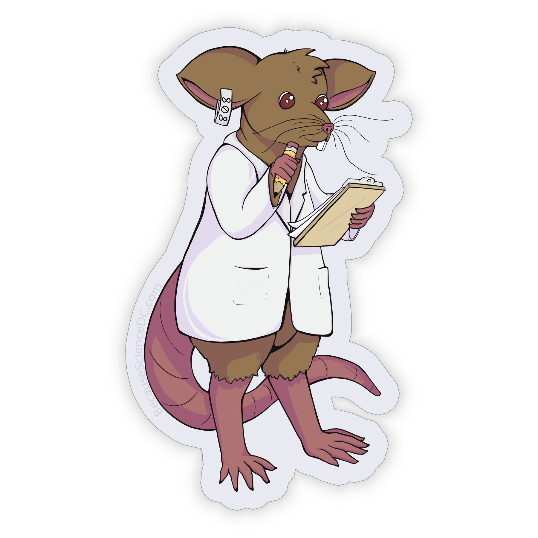 Lab Rats Stickers Lab Rat - Vinyl Sticker – Because Science