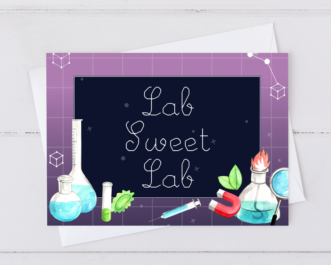 lab sweet lab card for congratulation scientists that join a new lab