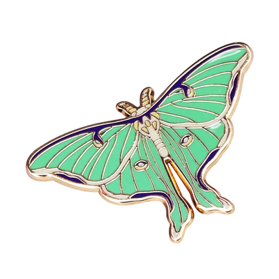 Luna Moth Enamel Pin