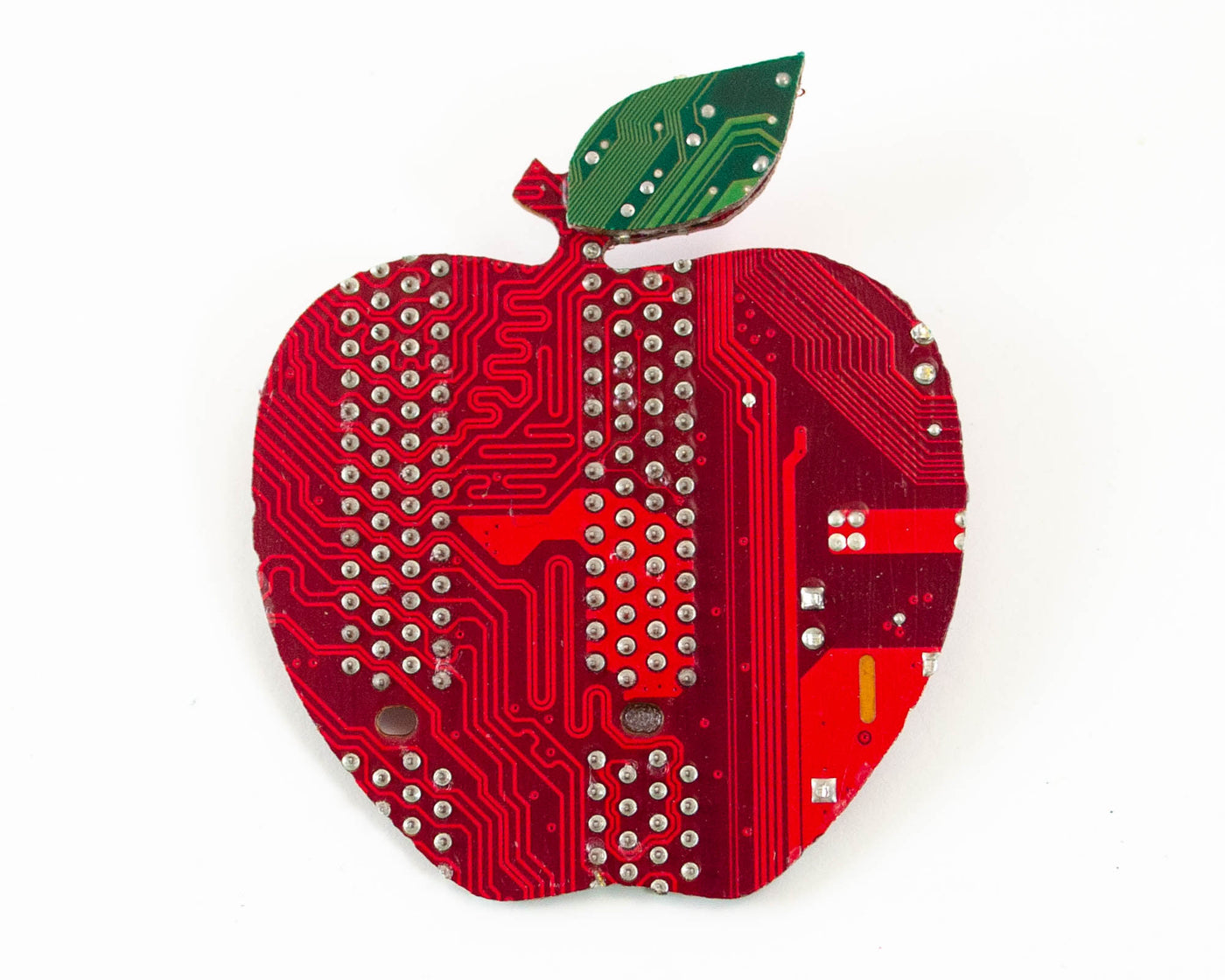 Apple Circuit Board Brooch