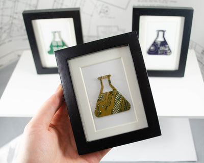 Mini Erlenmeyer Flask Framed Art