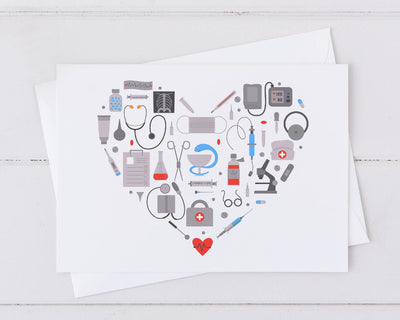 Medical Heart Greeting Card
