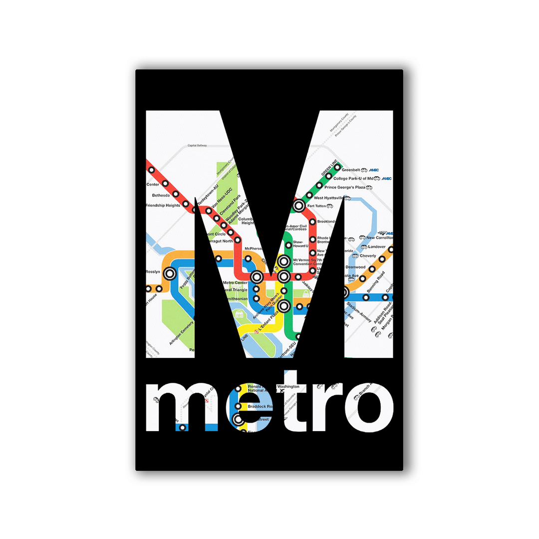 Dc Metro Logo Vintage Los Angeles Metro Logo (Blue)