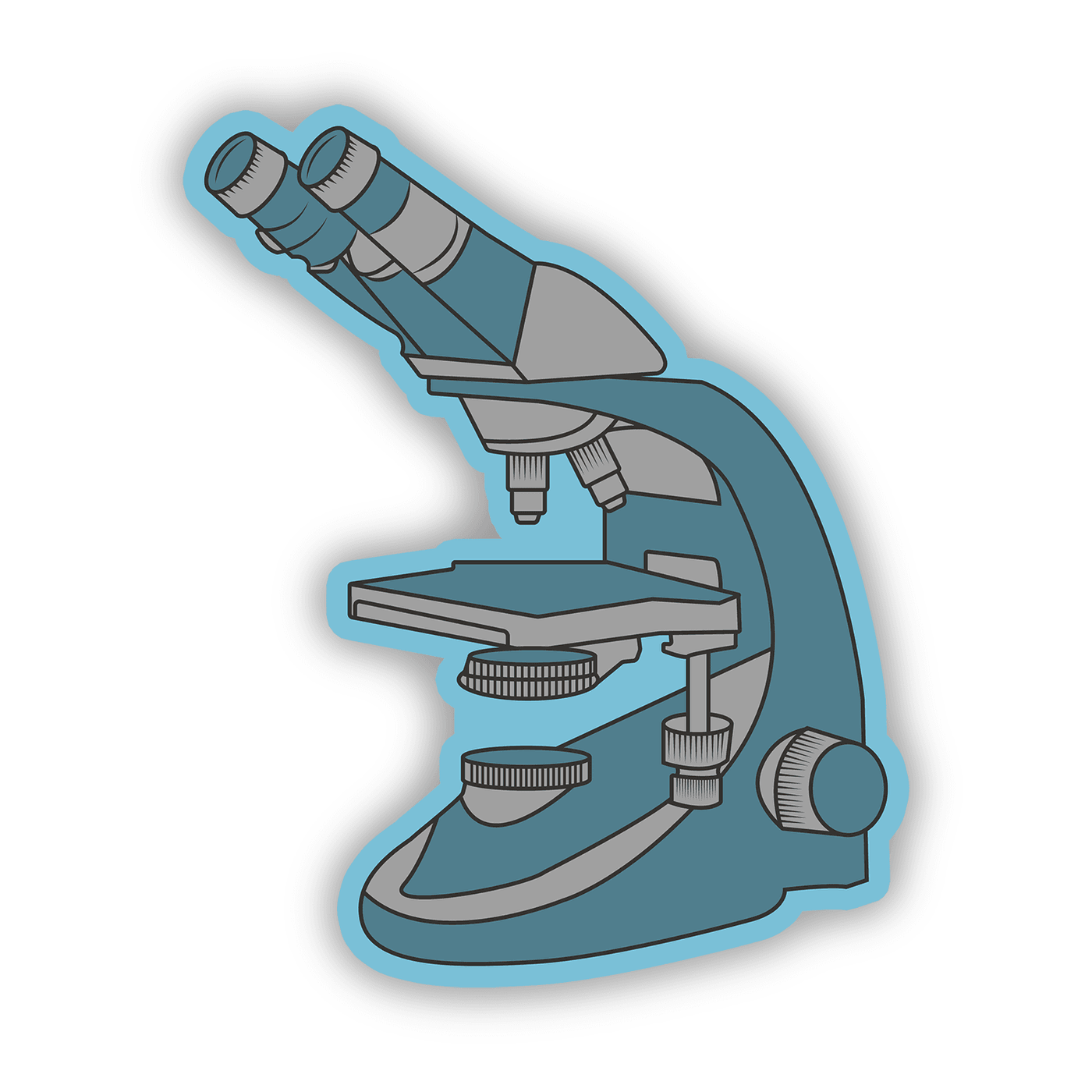 Blue Microscope - Vinyl Sticker