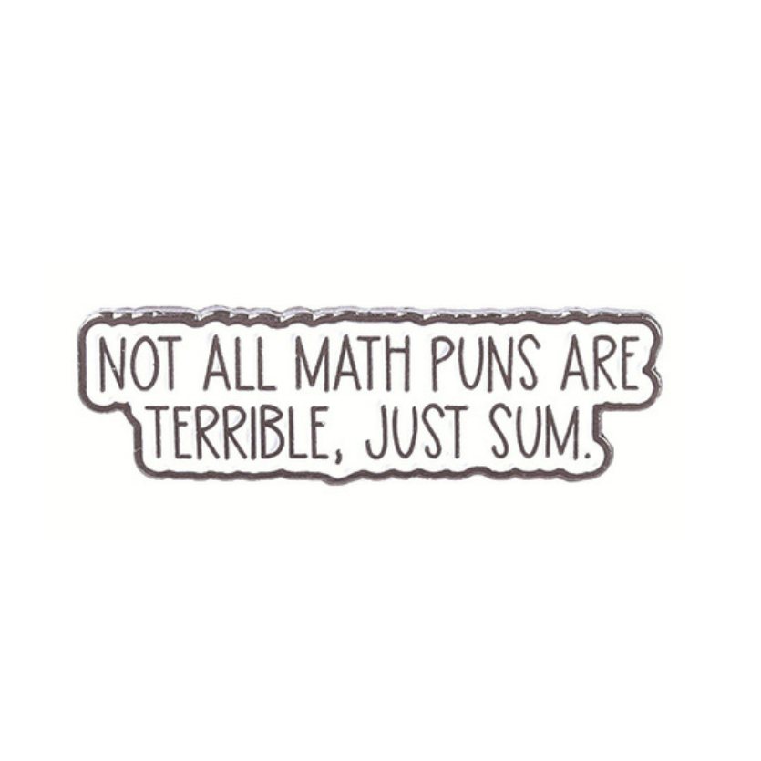 Math Puns Pin