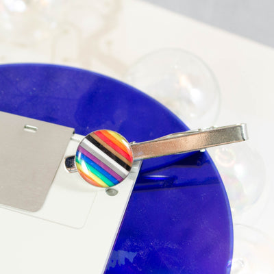 Rainbow Circuit Board Tie Clip