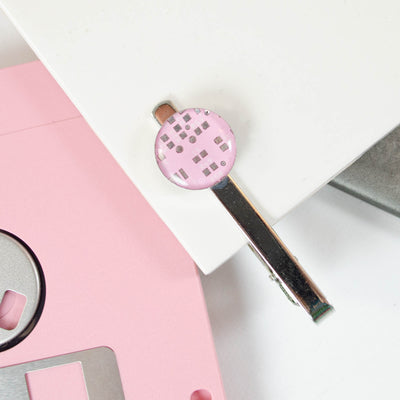 Pink Circuit Board Tie Clip
