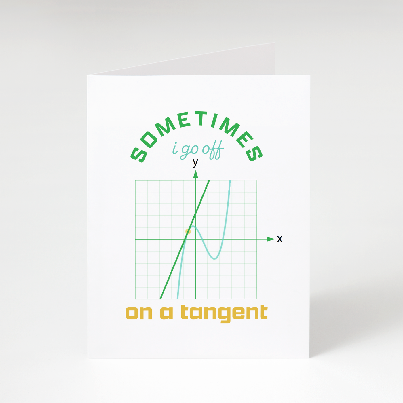 Off on a Tangent - Math Card