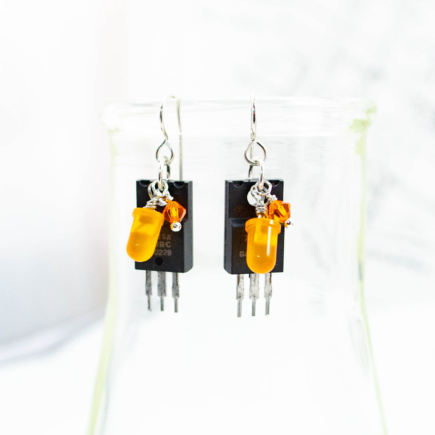 Electronic Component Earrings - Voltage Regulators and Diodes