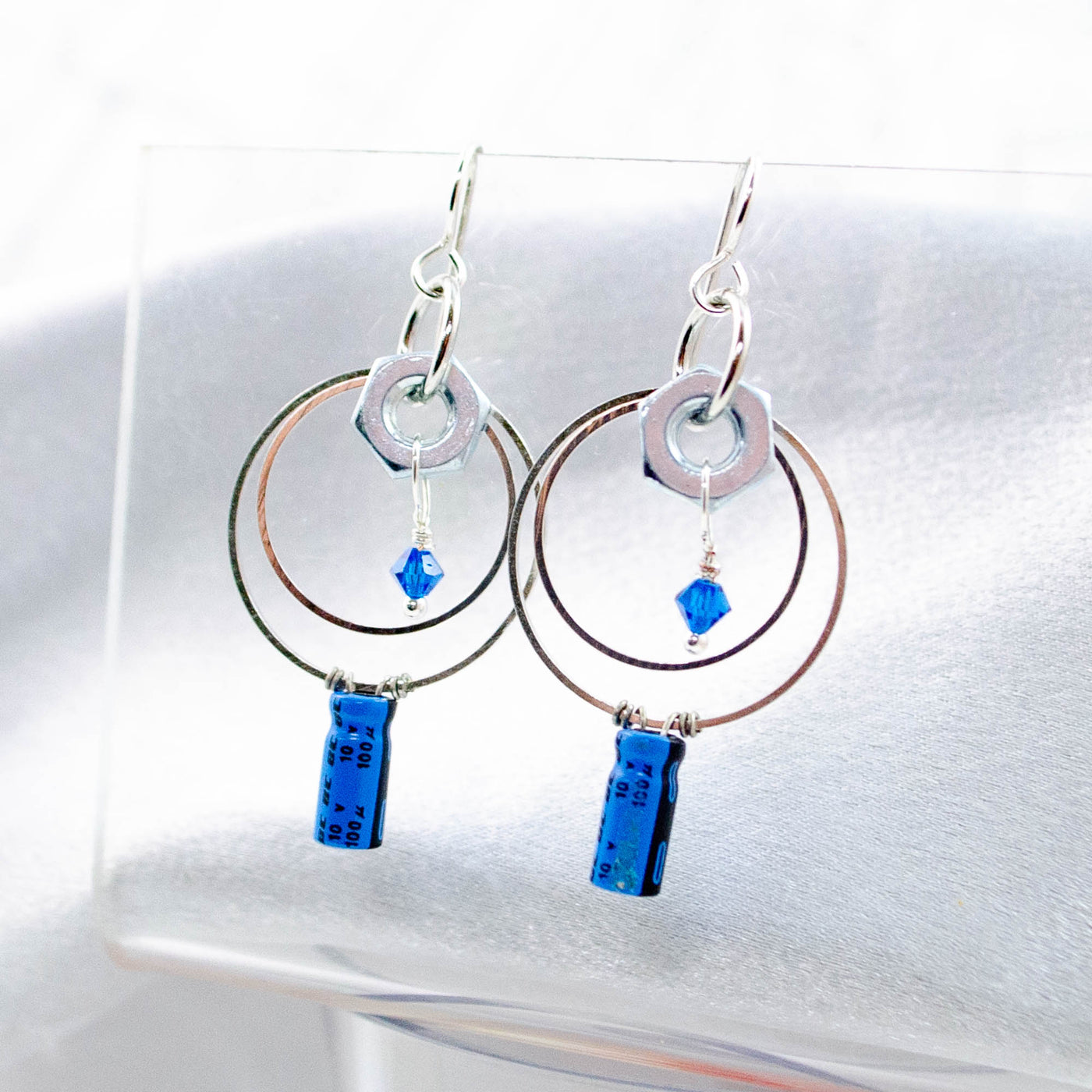 Electronic Component Earrings - Capacitors
