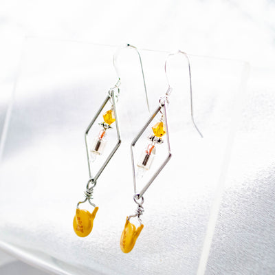 Electronic Component Earrings - Capacitors and Diodes