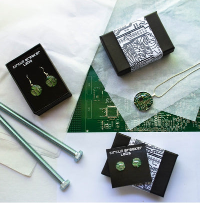 Recycled Circuit Board Bookmark - Paperclip Style