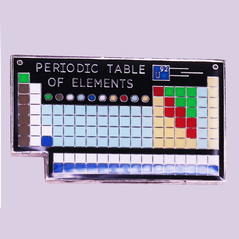Periodic Table Enamel Pin