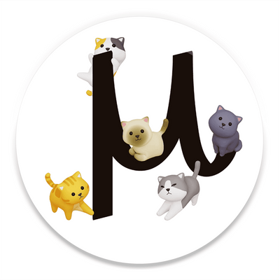Mu - 2.25" Round Magnet