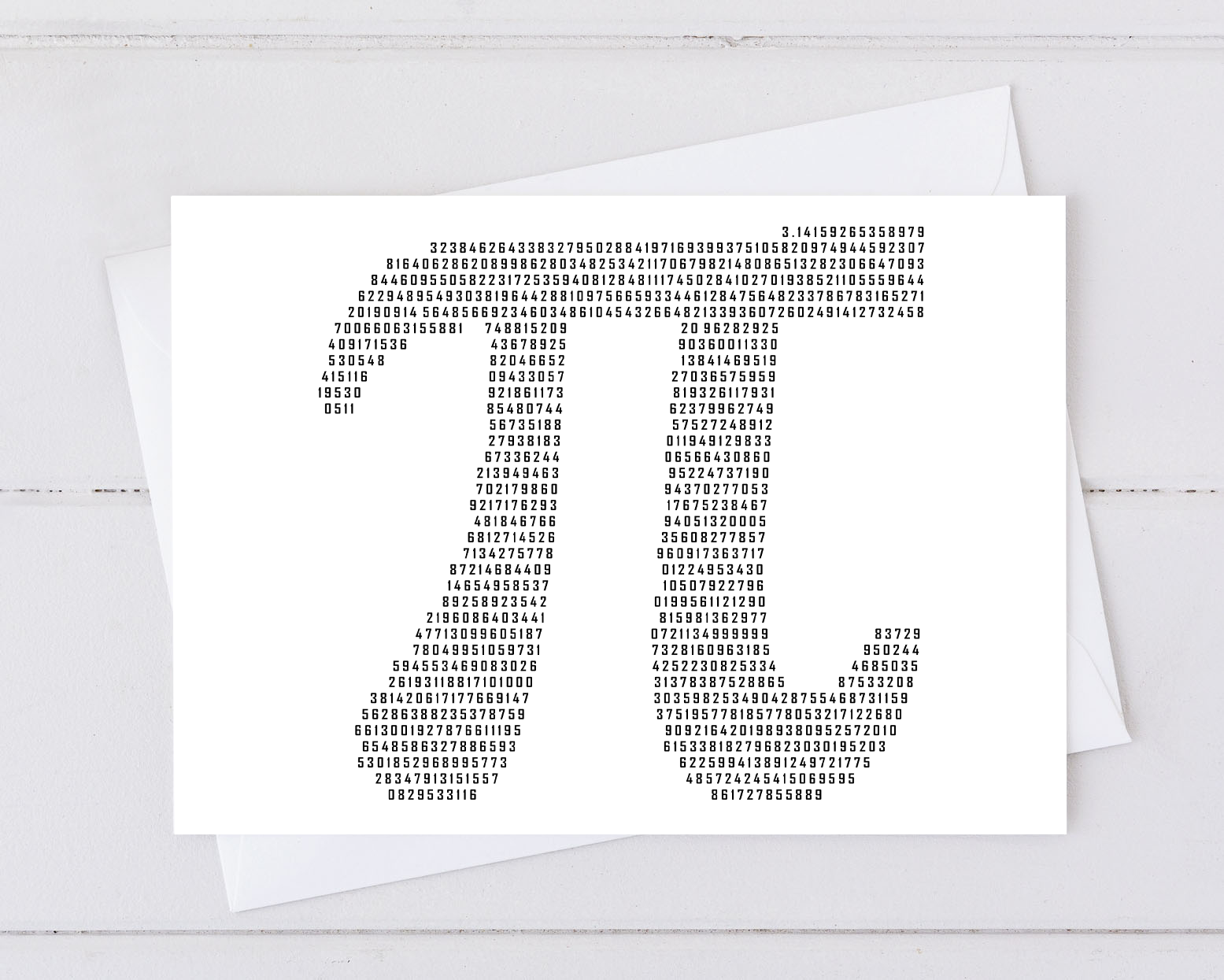 Pi Made of Pi Card – Because Science