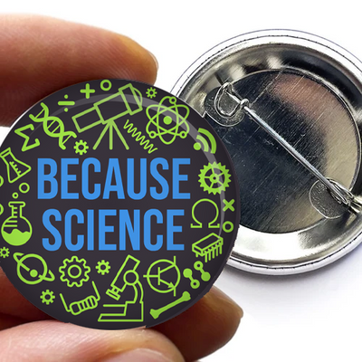 Science Slogans Pin Set