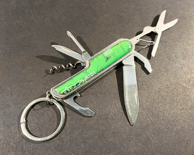 Circuit Board Pocket Knife Keychain