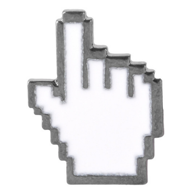 Hand Cursor Enamel Pin
