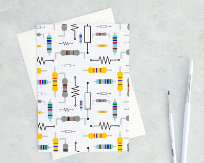 resistor greeting card