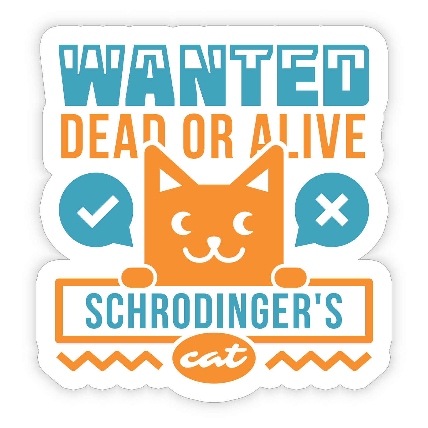 Schrödinger's Cat - Vinyl Sticker