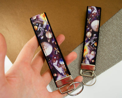 Outer Space - Wristlet Keychain