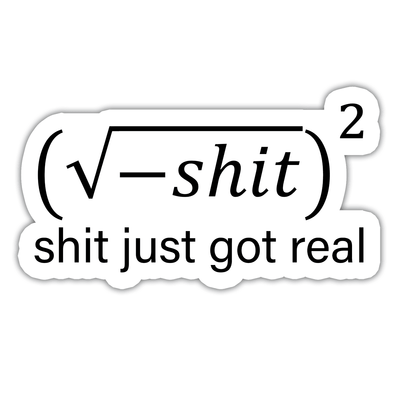 Image of a vinyl sticker that is 3 inch on its longest side 