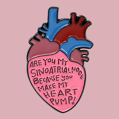 Sinoatrial Node Enamel Pin