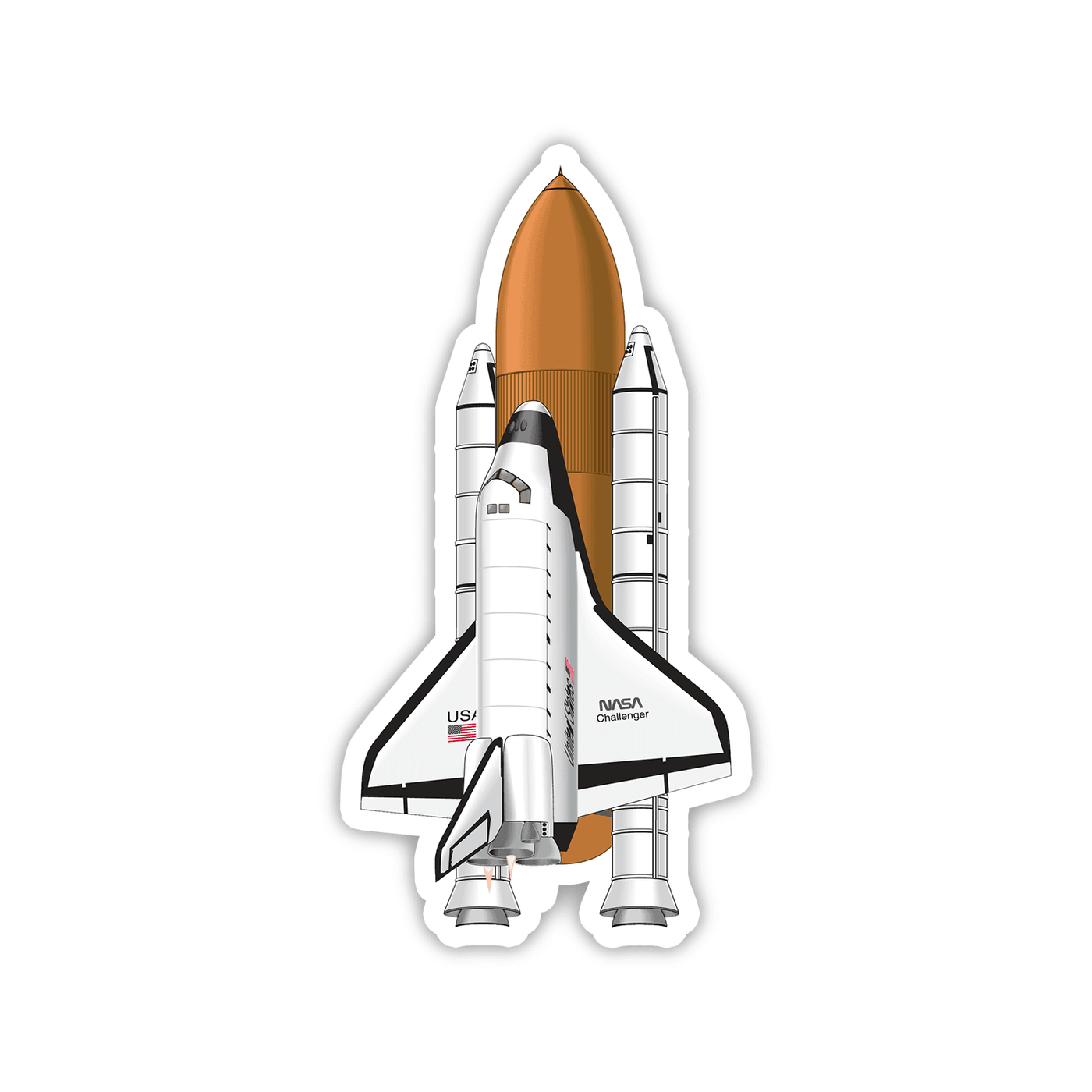 The Space Shuttle - Vinyl Sticker