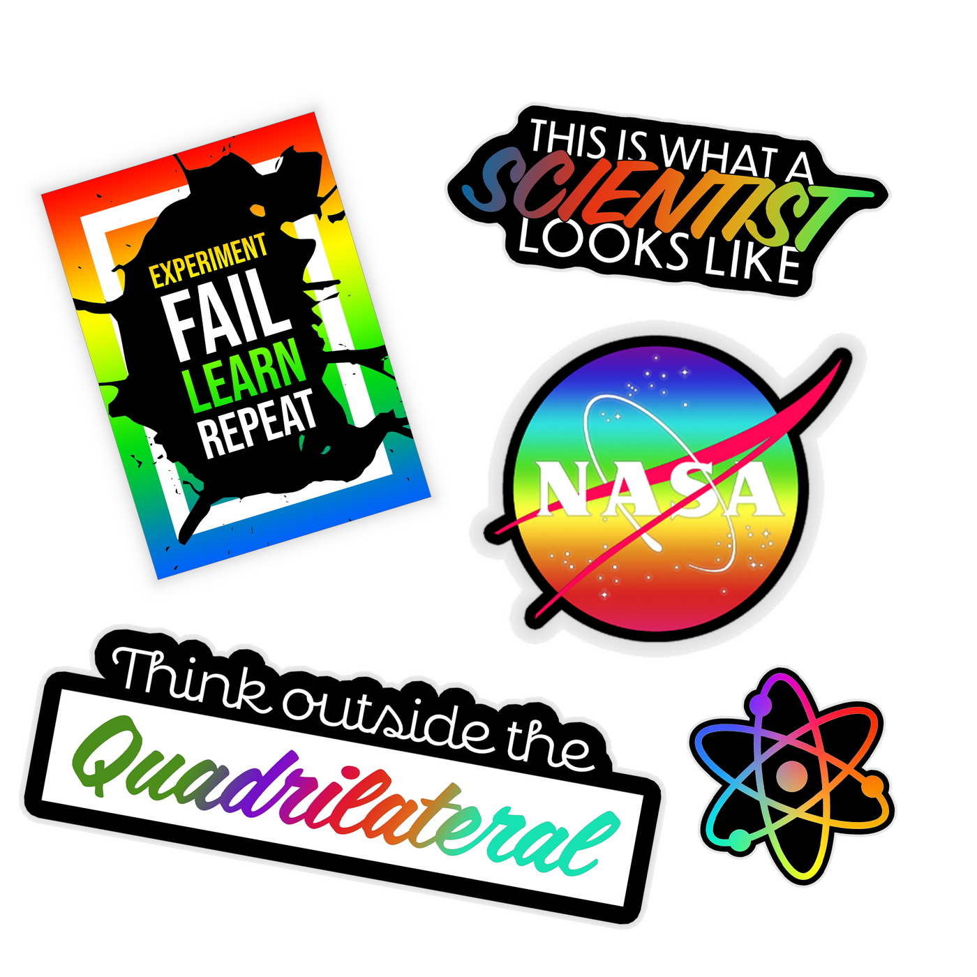 Rainbow Science Sticker Sheet