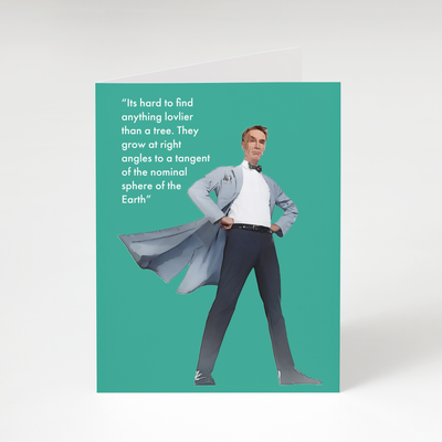 Bill Nye Tangent of the Nominal Greeting Card
