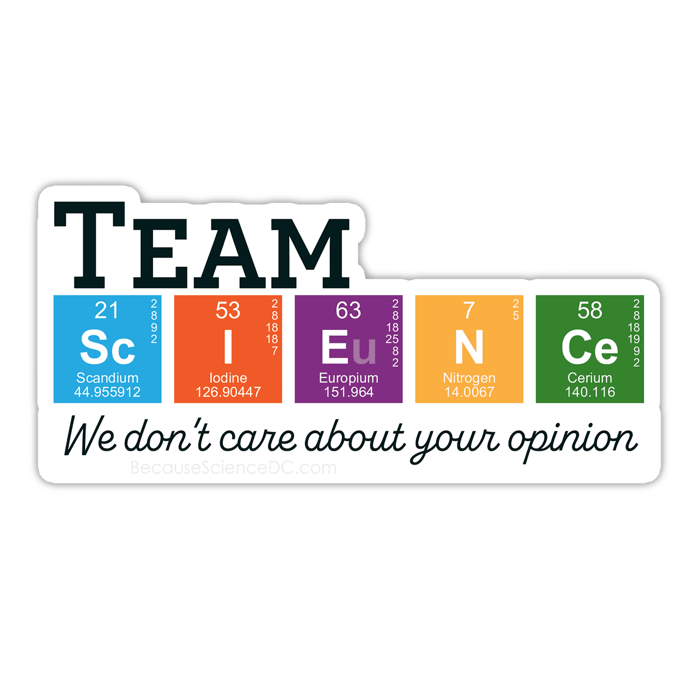 Team SCIENCE - Vinyl Sticker