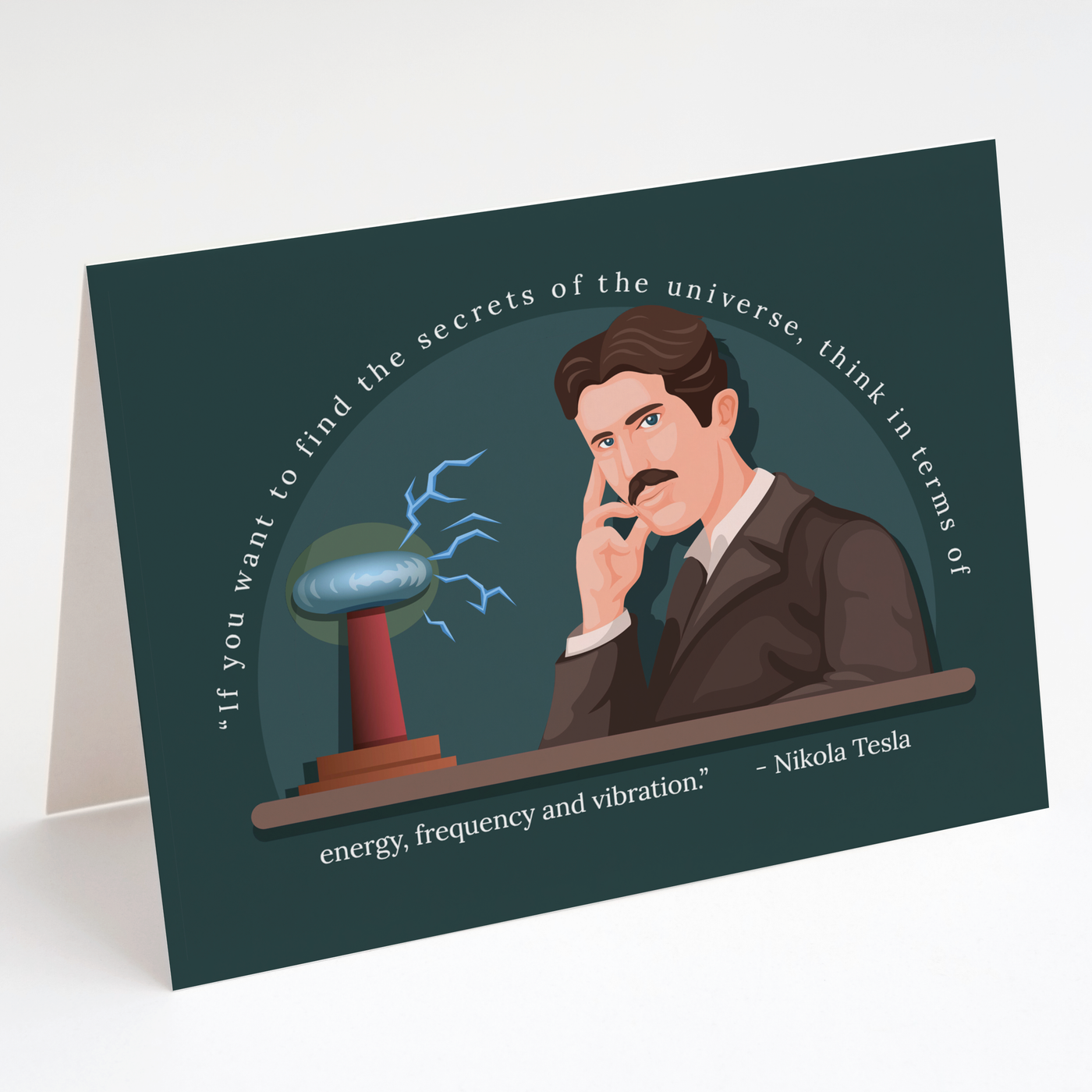 Tesla Quote - Physics Card