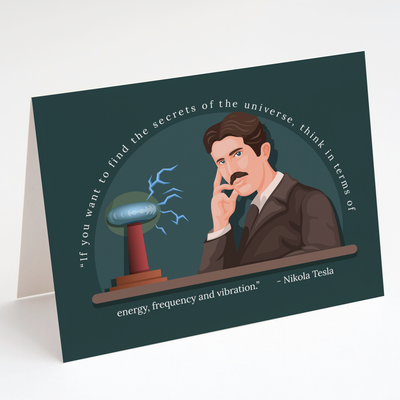 Tesla Quote - Physics Greeting Card