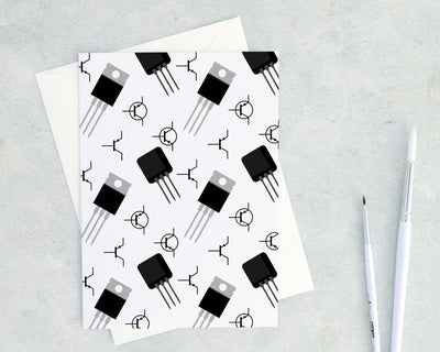 transistor greeting card
