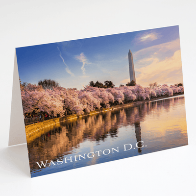 Image of a postcard with a scenic view of Washington, D.C. District of Columbia
