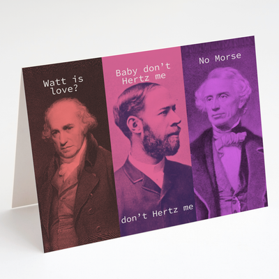 Watt is Love - Physics Valentine’s Greeting Card