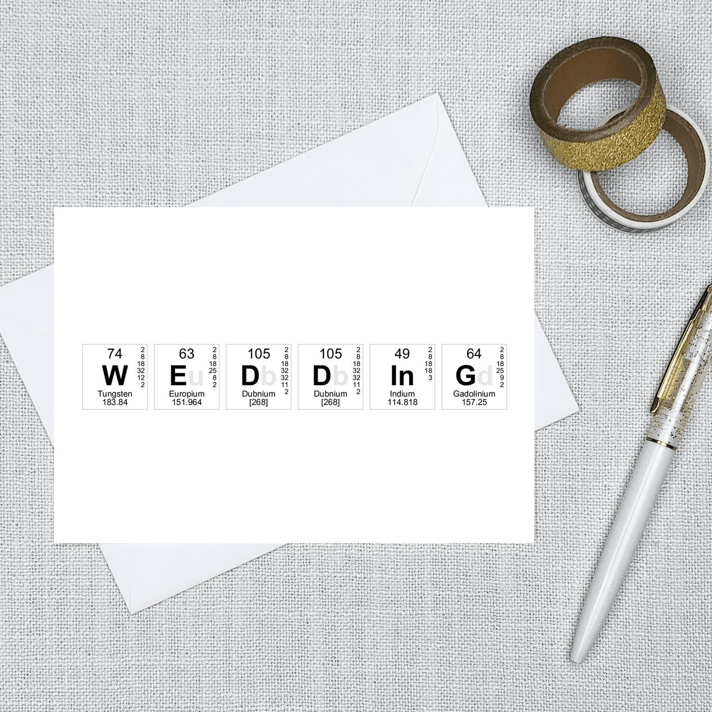 Elemental Wedding - Blank Greeting Card