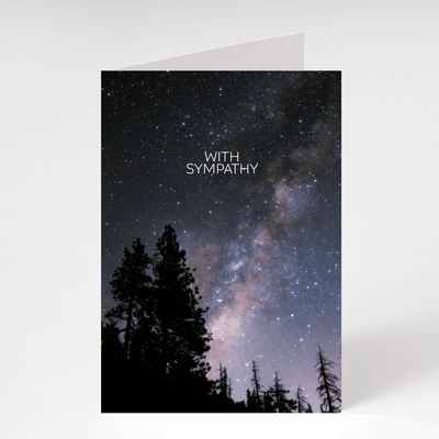 With Sympathy - Blank Greeting Card