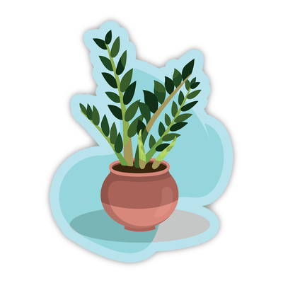 Potted ZZ Plant - Vinyl Sticker